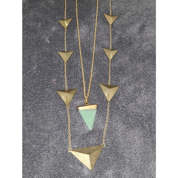 Long Gold Boho Necklace Lot - Picture 3 of 14